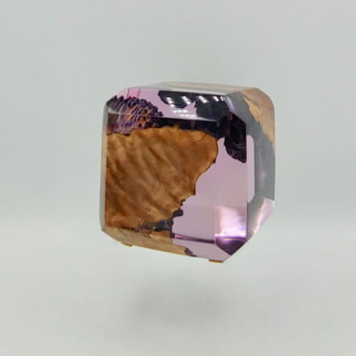 SH087 Amethyst Square / Purple 4.5x4.5 at Hunter Wolff Gallery